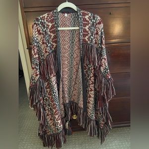 Specialty Johnny Was Sweater/Cape. OS wool